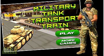 Military tank transport train