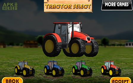 tractor parking 3d farm driver