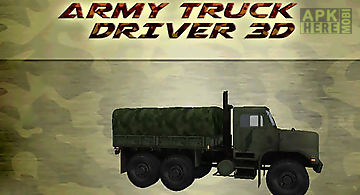 Army truck driver 3d