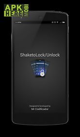 shake to lock/unlock