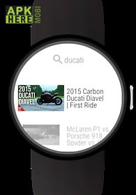 video for android wear&youtube