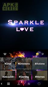 sparkle love 💘 keyboard theme
