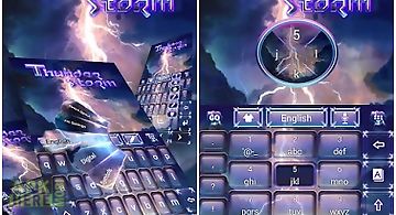 Thunder storm keyboard theme