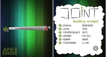 Cannabis joint battery widget