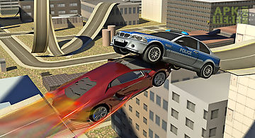 Extreme car stunt city driving