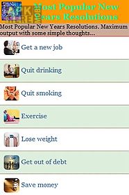 most popular new years resolutions