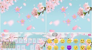 Cherry blossom emoji ikeyboard