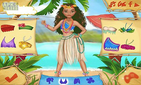 dress up moana princess for adventure