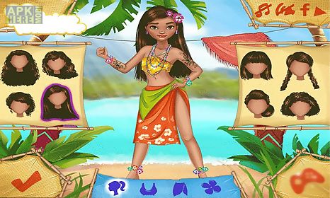 dress up moana princess for adventure