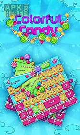 colorful candy keyboard theme