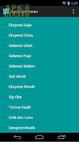 auto text keren for android