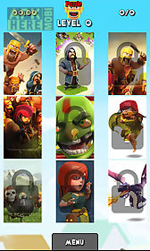 clash of clans heroes puzzle
