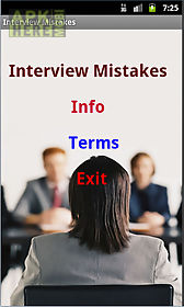 basic interview mistakes