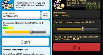 Baby monitor baby phone alarm