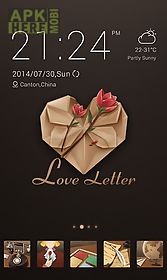 love letter go launcher theme