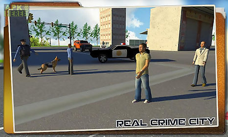 police dog chase: crime city
