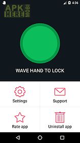 wave to unlock and lock
