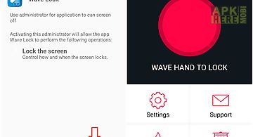Wave to unlock and lock