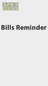 bills reminder