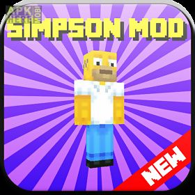 new the simpson mod for mcpe