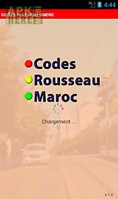 codes rousseau maroc