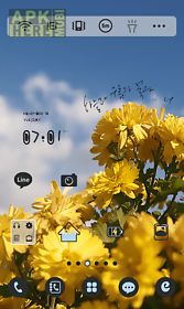 sky cloud flower dodol theme