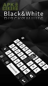 black & white keyboard theme