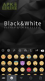 black & white keyboard theme
