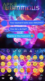 luminous emoji ikeyboard theme