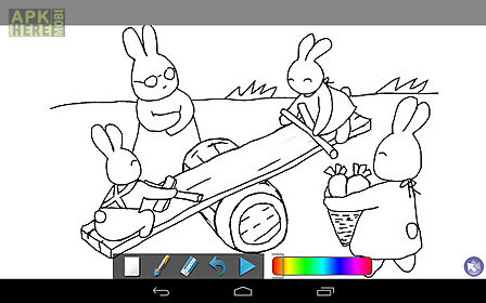coloring doodle - bunny go