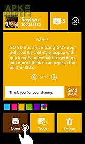 go sms pro wp8 popup themeex