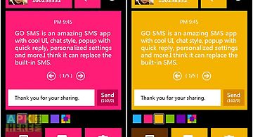 Go sms pro wp8 popup themeex