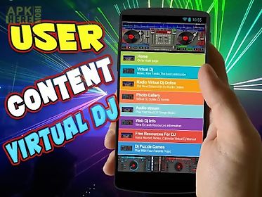 user content for virtual dj