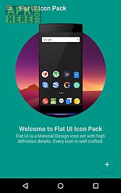 m theme - flat ui icon pack