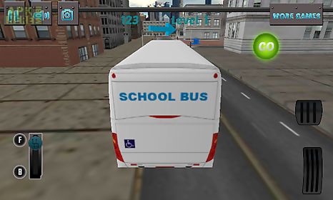 3d school bus driving