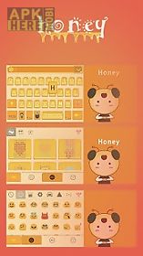 honey theme for emoji keyboard