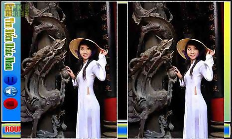 spot the differences of vietnamese beautiful girls
