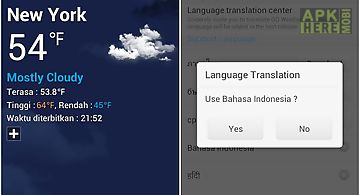 Bahasa indonesian go weatherex