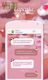 go sms pro cupcake theme