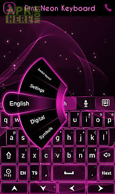 go keyboard pink neon theme