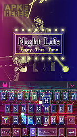 nightlife kika keyboard theme