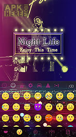nightlife kika keyboard theme