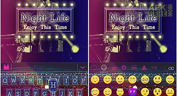 Nightlife kika keyboard theme