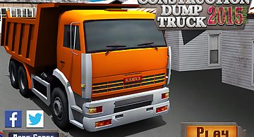 Construction dump truck 2015
