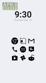 stamped black icons