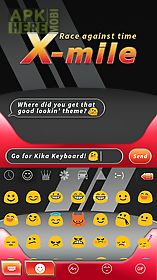 x-mile theme for kika keyboard