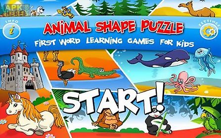 kids animal preschool puzzle l