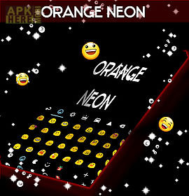 orange neon go keyboard