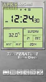 temperature alarm clock
