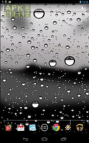 drops of rain on glass
